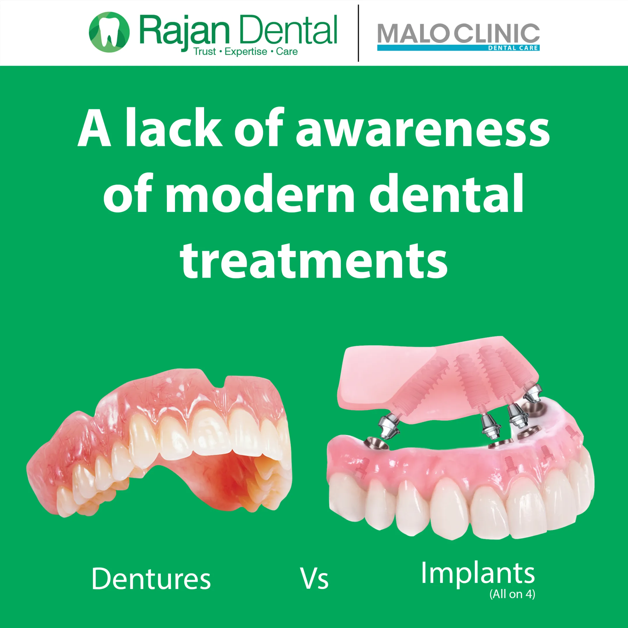 A lack of awareness of modern dental treatments